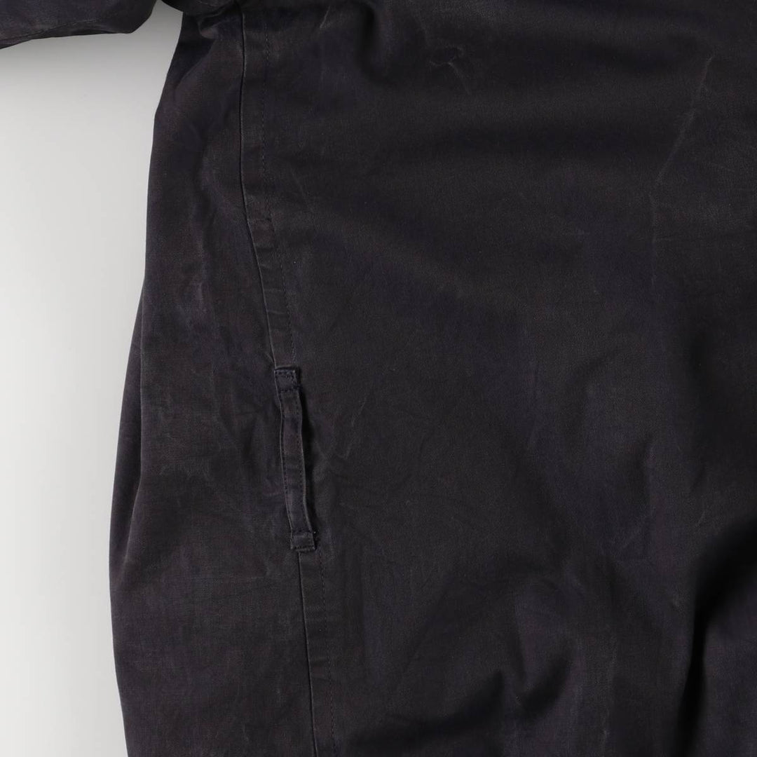 Burberry's 100% cotton trench coat, made in England, men's size XXL cotton black type Vintage Second Hand
