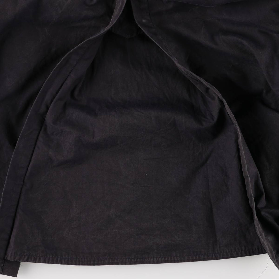 Burberry's 100% cotton trench coat, made in England, men's size XXL cotton black type Vintage Second Hand