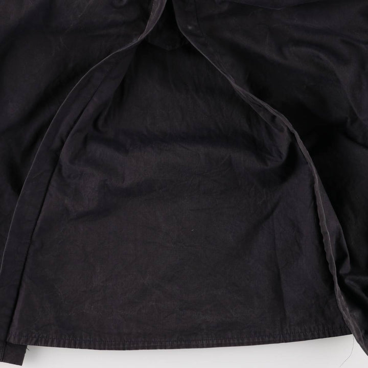 Burberry's 100% cotton trench coat, made in England, men's size XXL cotton black type Vintage Second Hand