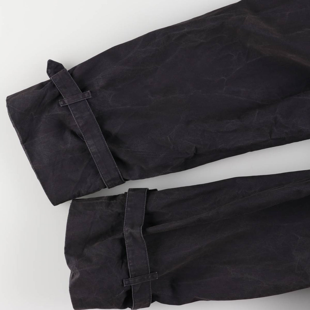Burberry's 100% cotton trench coat, made in England, men's size XXL cotton black type Vintage Second Hand
