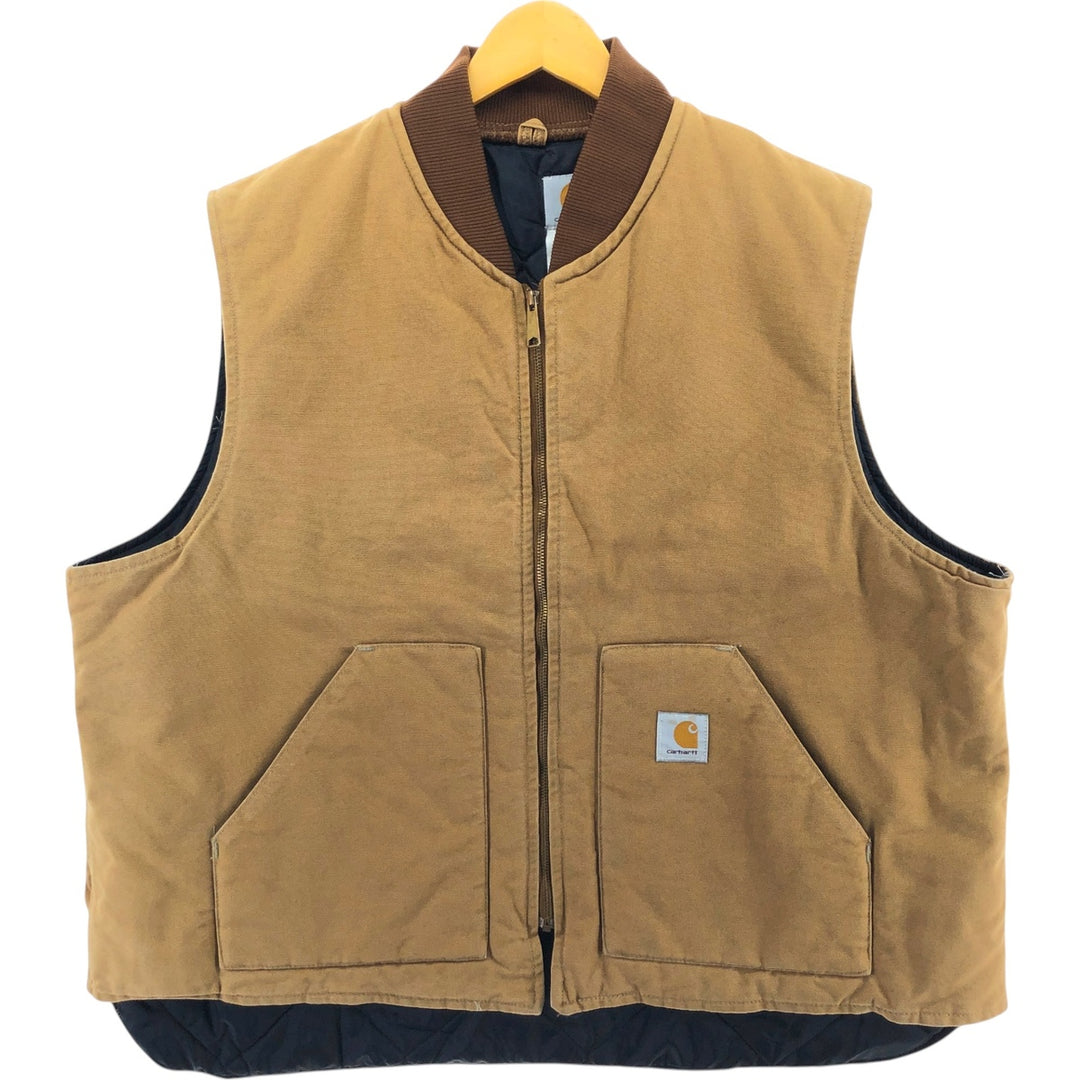 Big size 00'S Carhartt Classic Vest Duck Vest Made in USA Men's XXXL equivalent /evb007393