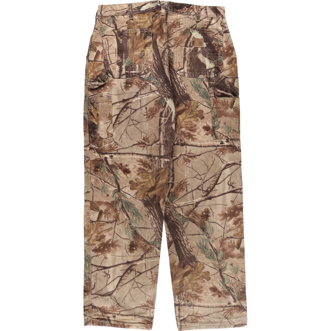 Carhartt Dungaree Fit Camouflage Pattern Real Tree Camo Duck Painter Pants Men's W36 equivalent /evb007423