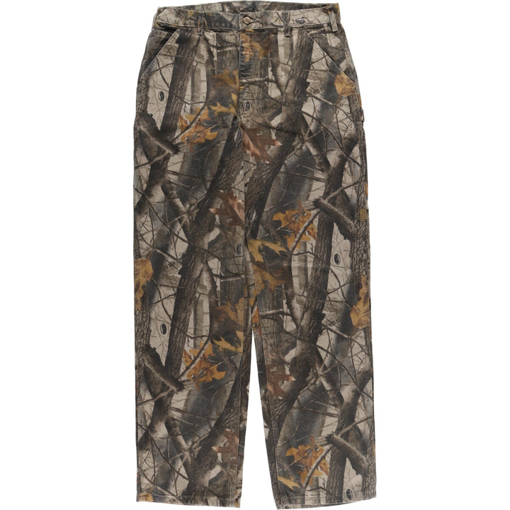 Carhartt Dungaree Fit Camouflage Pattern Real Tree Camo Duck Painter Pants Men's W36 equivalent /evb007424