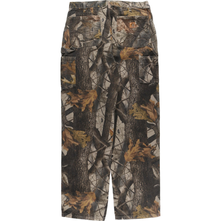 Carhartt Dungaree Fit Camouflage Pattern Real Tree Camo Duck Painter Pants Men's W36 equivalent /evb007424