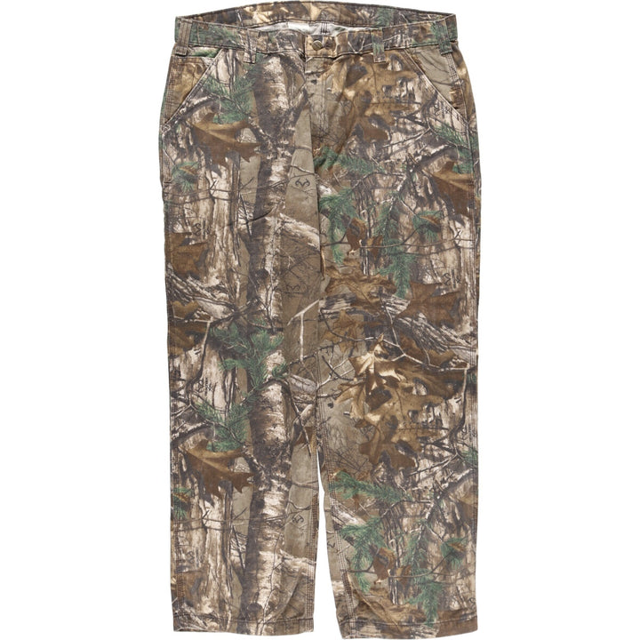 Big Size Carhartt RELAXED FIT Camouflage Pattern Real Tree Camo Duck Painter Pants Men's W40 equivalent /evb007425