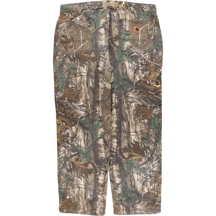 Big Size Carhartt RELAXED FIT Camouflage Pattern Real Tree Camo Duck Painter Pants Men's W40 equivalent /evb007425