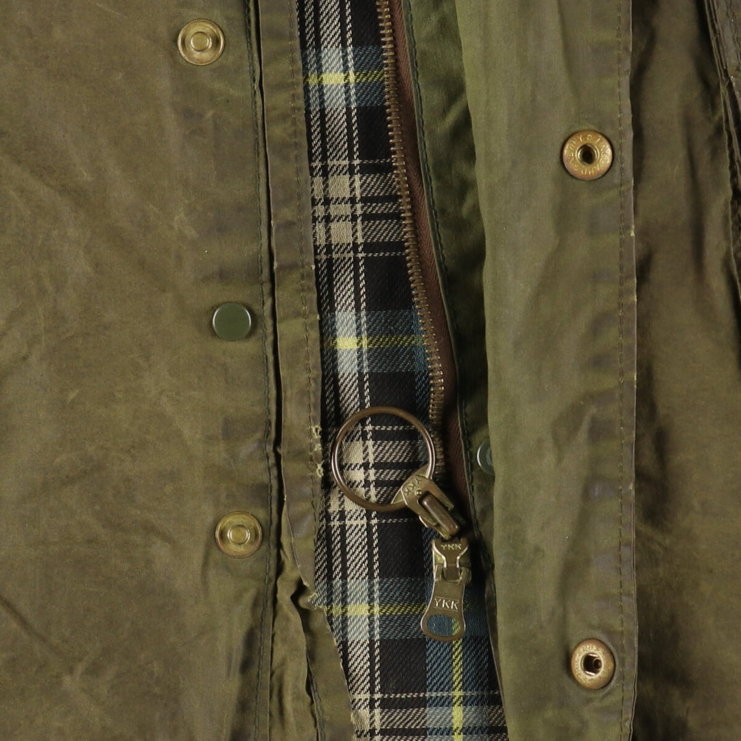 70s-80'S Barbour Game Fair 1 Warrant Waxed Cotton Oiled Jacket Made in England Men's L Size Vintage /evb007430