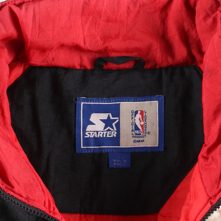 90'S Starter NBA CHICAGO BULLS Chicago Bulls padded anorak jacket puffer jacket men's XL equivalent /evb007459