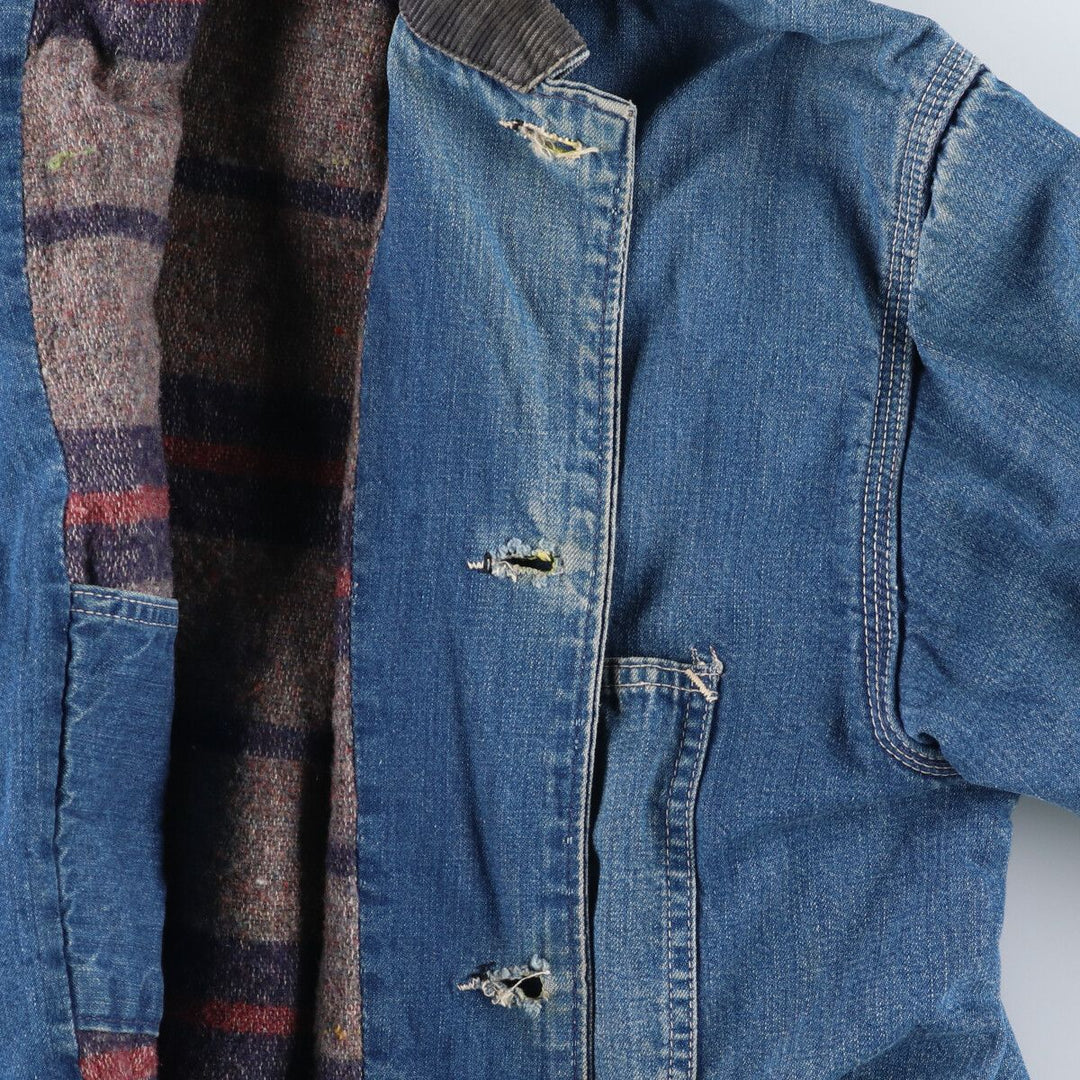 50s-60'S Power House Denim Coverall Made in USA Men's L Size Vintage /evb007477