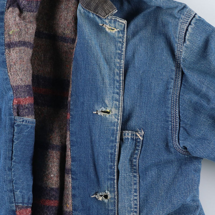 50s-60'S Power House Denim Coverall Made in USA Men's L Size Vintage /evb007477