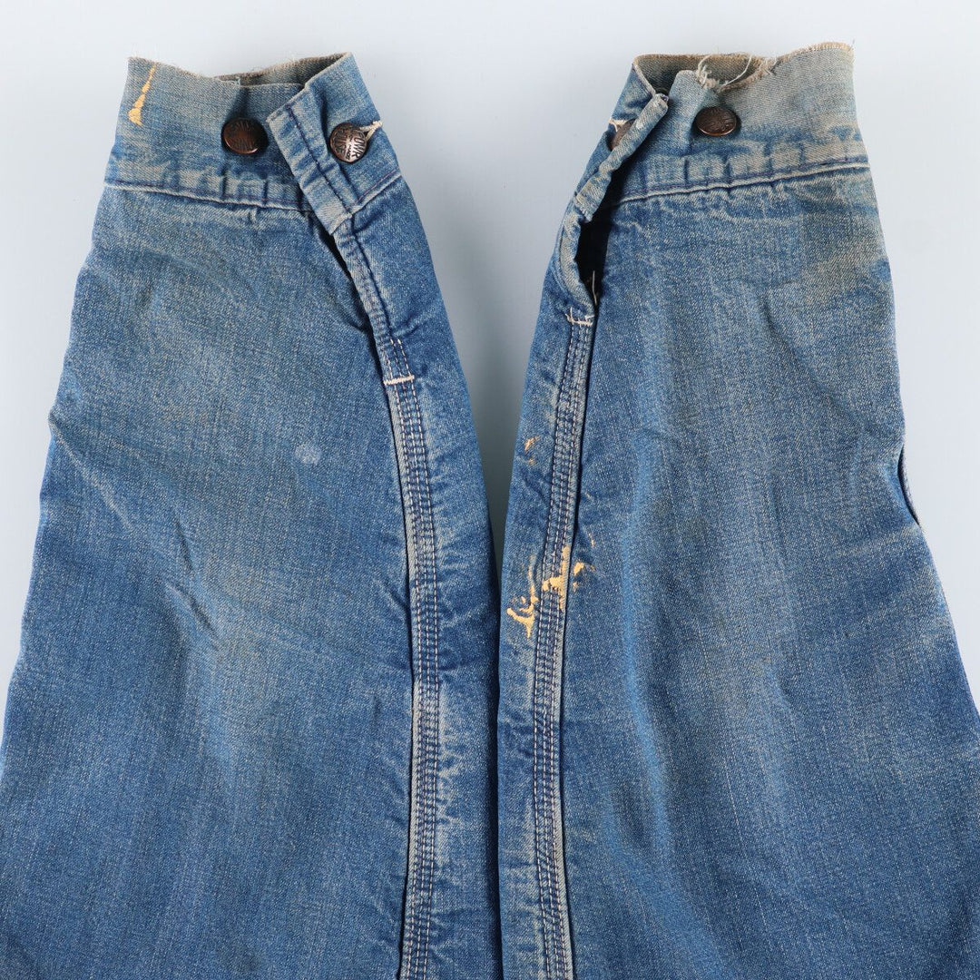 50s-60'S Power House Denim Coverall Made in USA Men's L Size Vintage /evb007477