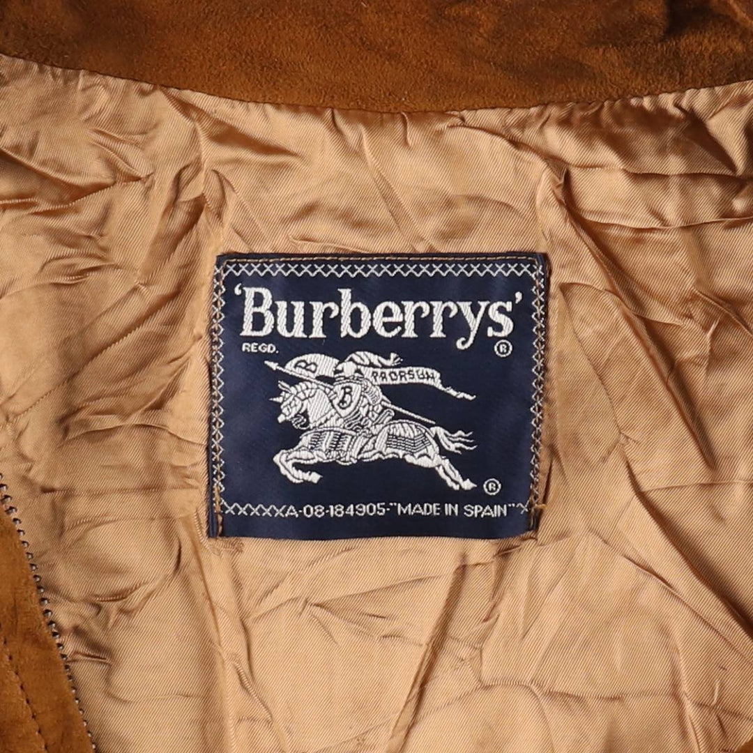 Burberry's Swing Top Type Suede Leather Sports Jacket Made in Spain Men's M size /evb007514