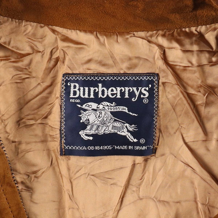 Burberry's Swing Top Type Suede Leather Sports Jacket Made in Spain Men's M size /evb007514