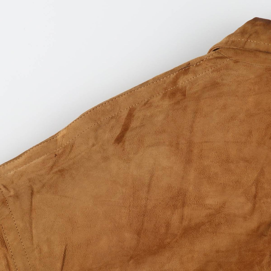 Burberry's Swing Top Type Suede Leather Sports Jacket Made in Spain Men's M size /evb007514