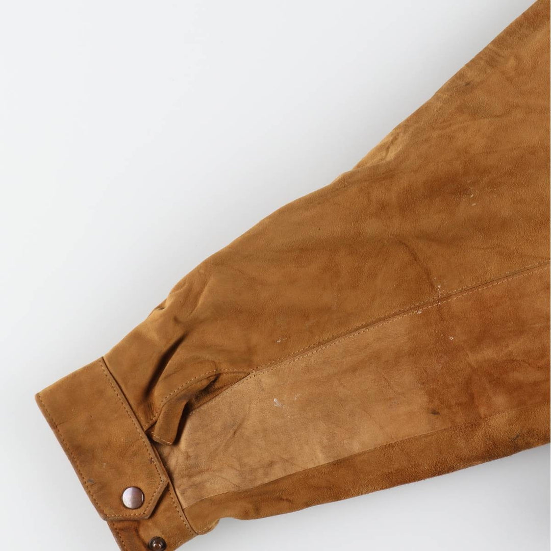 Burberry's Swing Top Type Suede Leather Sports Jacket Made in Spain Men's M size /evb007514