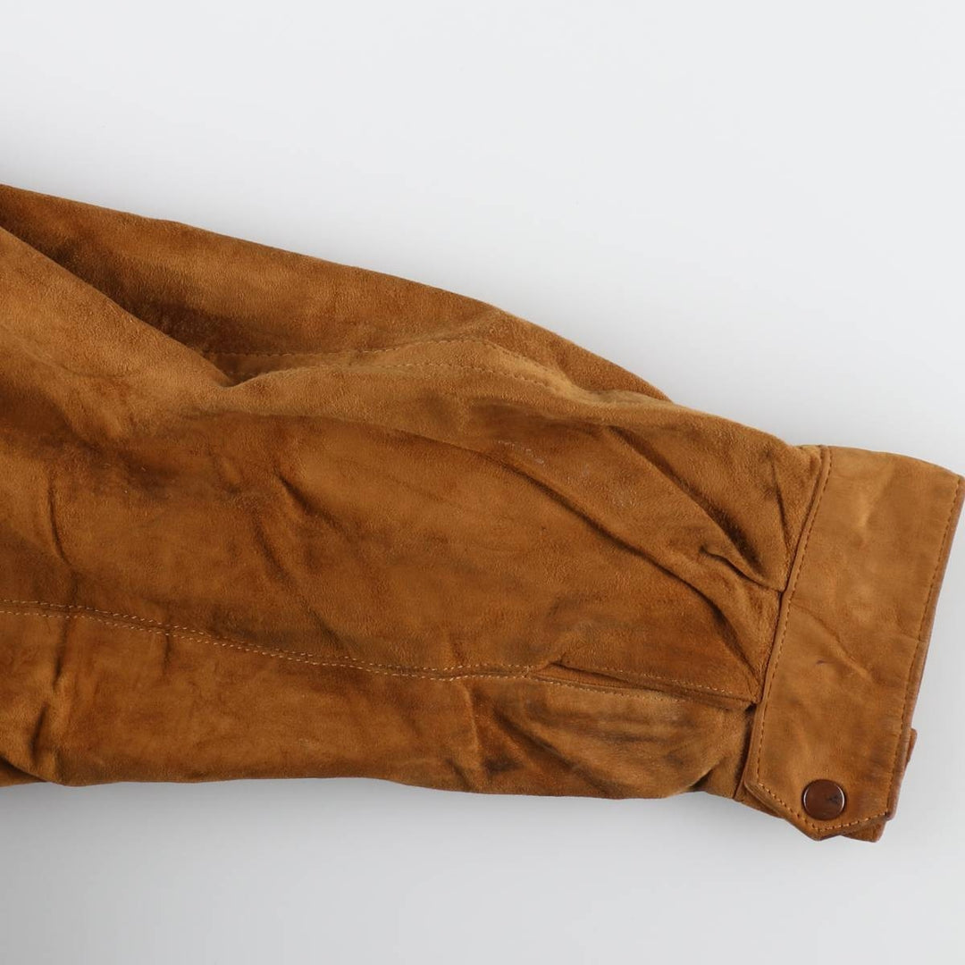 Burberry's Swing Top Type Suede Leather Sports Jacket Made in Spain Men's M size /evb007514