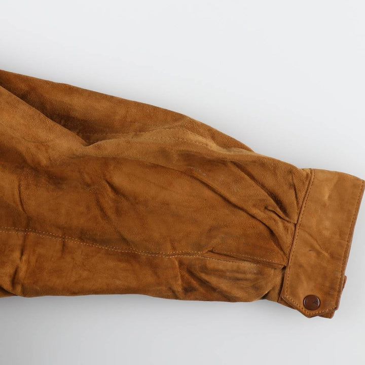 Burberry's Swing Top Type Suede Leather Sports Jacket Made in Spain Men's M size /evb007514