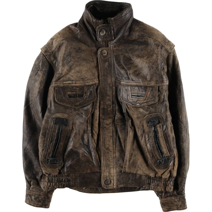 Leather blouson type, men's size L /evb007527