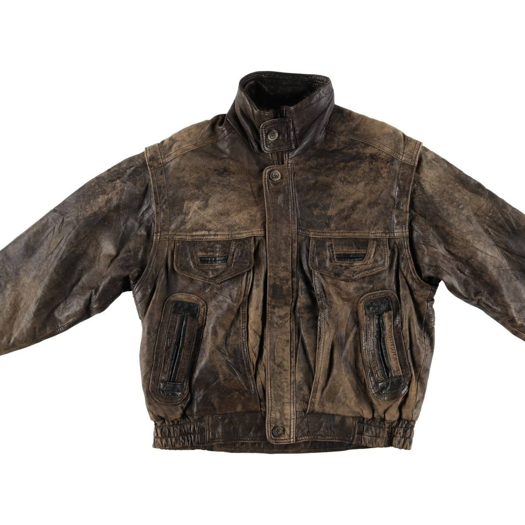 Leather blouson type, men's size L /evb007527