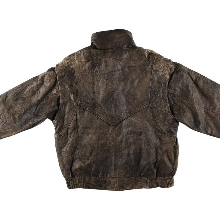 Leather blouson type, men's size L /evb007527