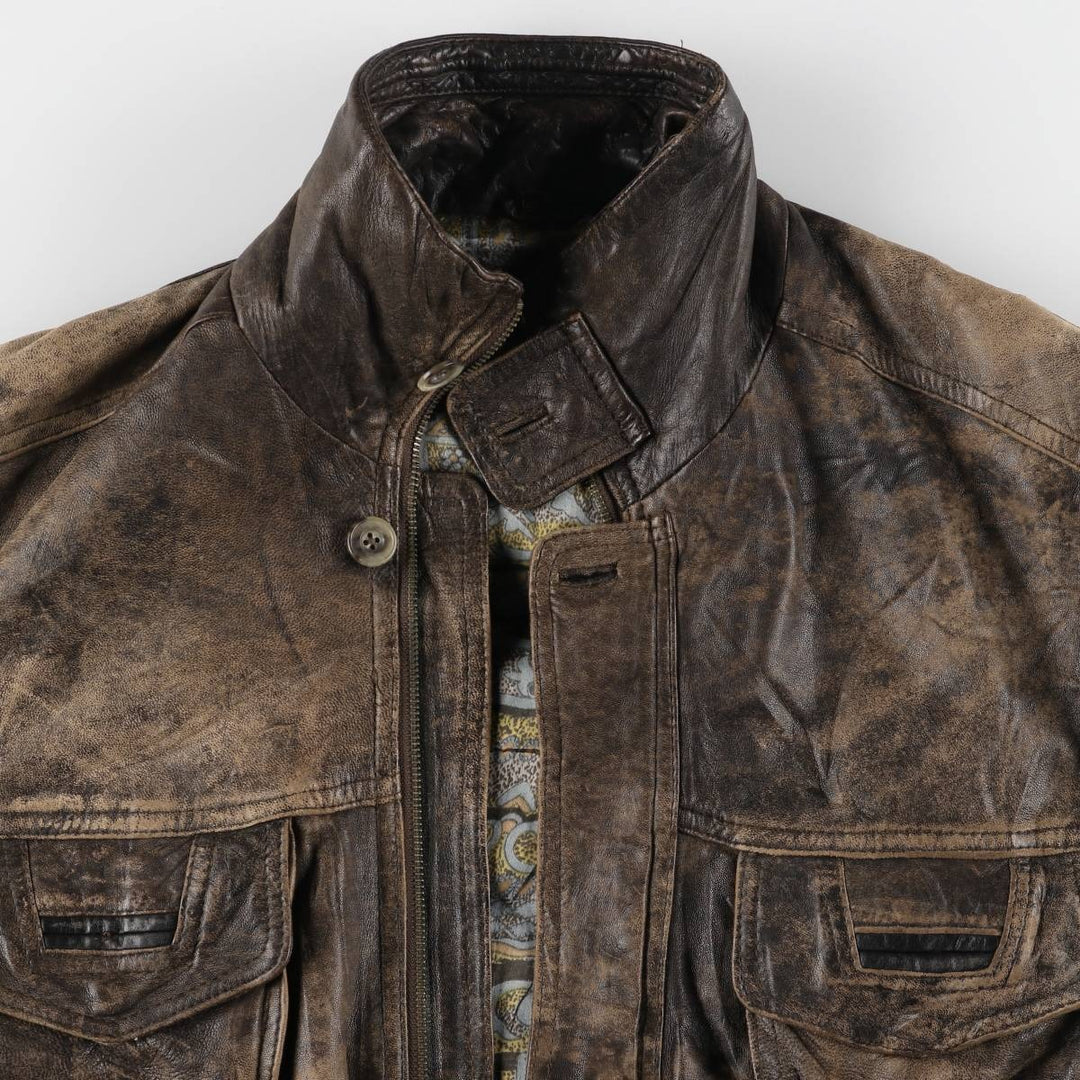 Leather blouson type, men's size L /evb007527