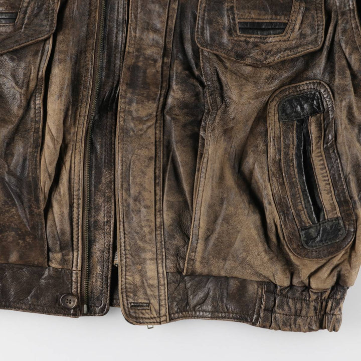 Leather blouson type, men's size L /evb007527