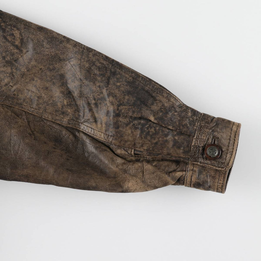 Leather blouson type, men's size L /evb007527