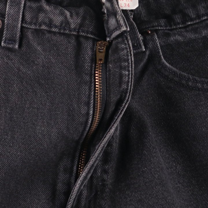 90'S Levi's 550 Relaxed Fit Tapered Leg Black Denim Tapered Denim Pants Made in USA Men's W31 cotton black type Vintage Second Hand