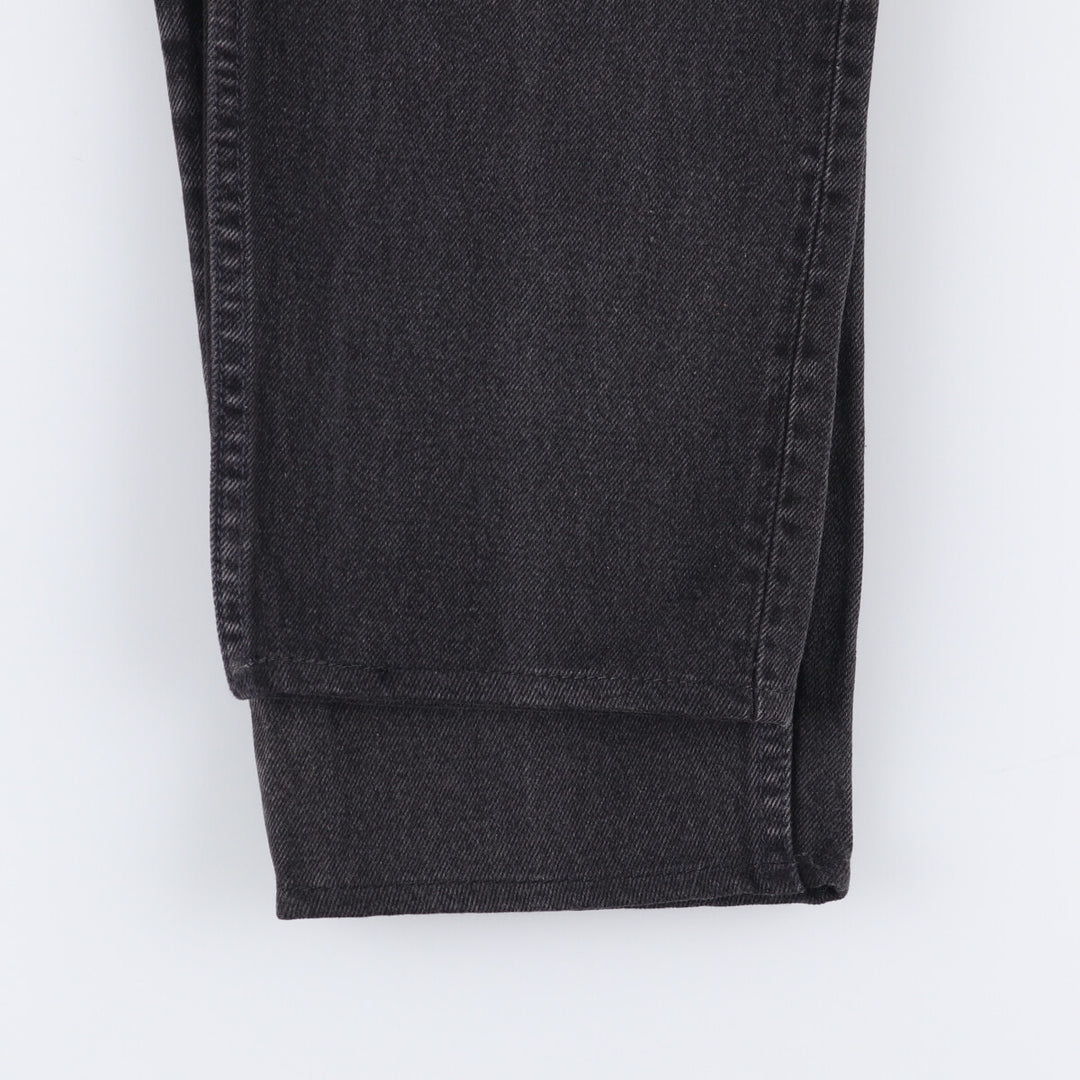 90'S Levi's 550 Relaxed Fit Tapered Leg Black Denim Tapered Denim Pants Made in USA Men's W31 cotton black type Vintage Second Hand
