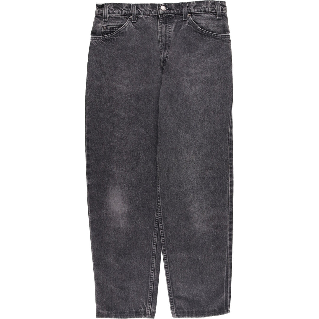 90'S Levi's 40550-4159 Black Denim Tapered Denim Pants, Made in the USA, Men's Size W32, Vintage cotton black type Vintage Second Hand