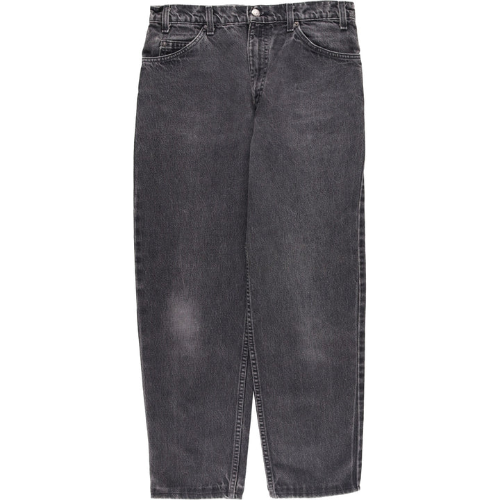 90'S Levi's 40550-4159 Black Denim Tapered Denim Pants, Made in the USA, Men's Size W32, Vintage cotton black type Vintage Second Hand