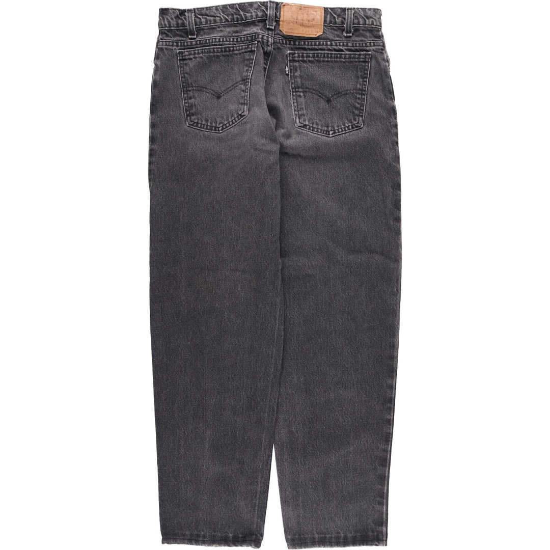 90'S Levi's 40550-4159 Black Denim Tapered Denim Pants, Made in the USA, Men's Size W32, Vintage cotton black type Vintage Second Hand