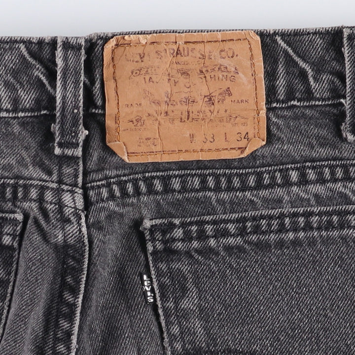 90'S Levi's 40550-4159 Black Denim Tapered Denim Pants, Made in the USA, Men's Size W32, Vintage cotton black type Vintage Second Hand