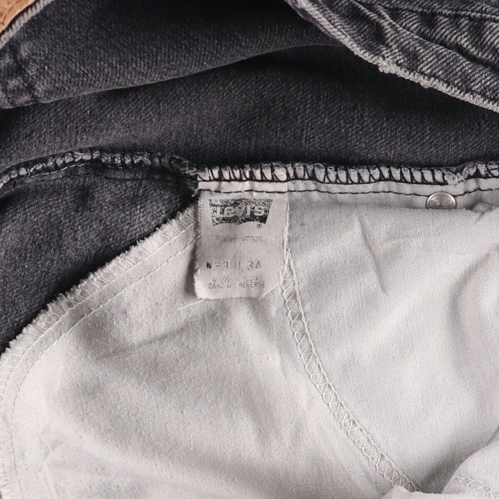 90'S Levi's 40550-4159 Black Denim Tapered Denim Pants, Made in the USA, Men's Size W32, Vintage cotton black type Vintage Second Hand