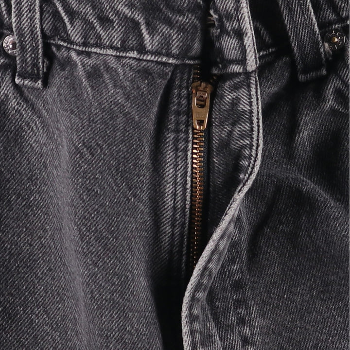 90'S Levi's 40550-4159 Black Denim Tapered Denim Pants, Made in the USA, Men's Size W32, Vintage cotton black type Vintage Second Hand