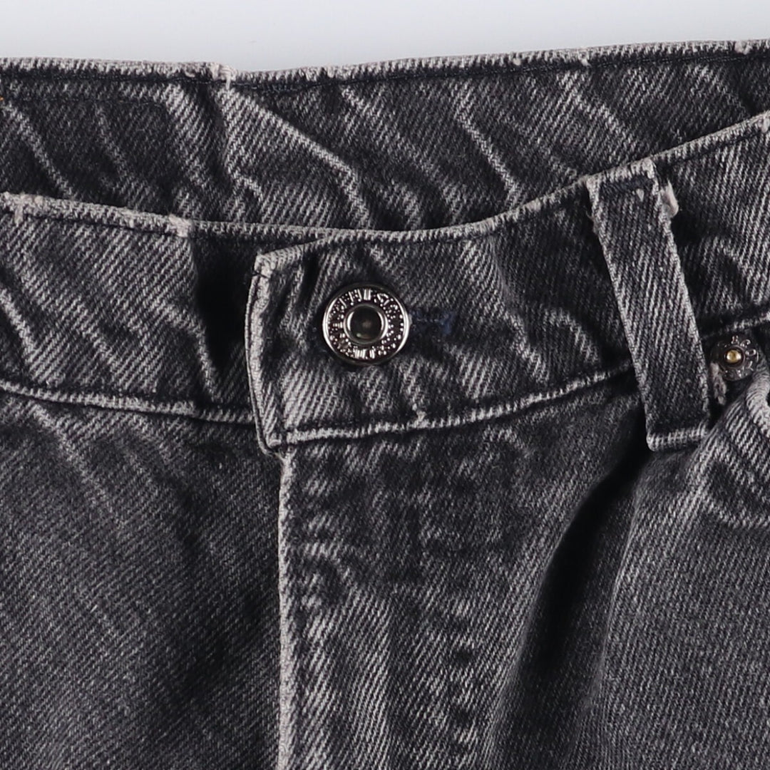 90'S Levi's 40550-4159 Black Denim Tapered Denim Pants, Made in the USA, Men's Size W32, Vintage cotton black type Vintage Second Hand