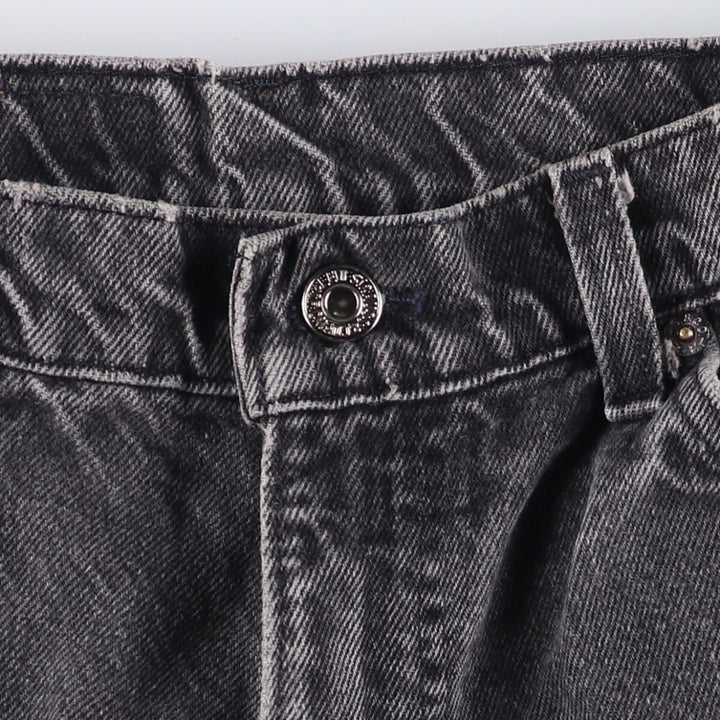 90'S Levi's 40550-4159 Black Denim Tapered Denim Pants, Made in the USA, Men's Size W32, Vintage cotton black type Vintage Second Hand