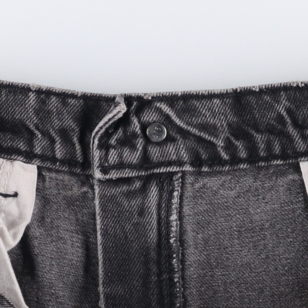 90'S Levi's 40550-4159 Black Denim Tapered Denim Pants, Made in the USA, Men's Size W32, Vintage cotton black type Vintage Second Hand