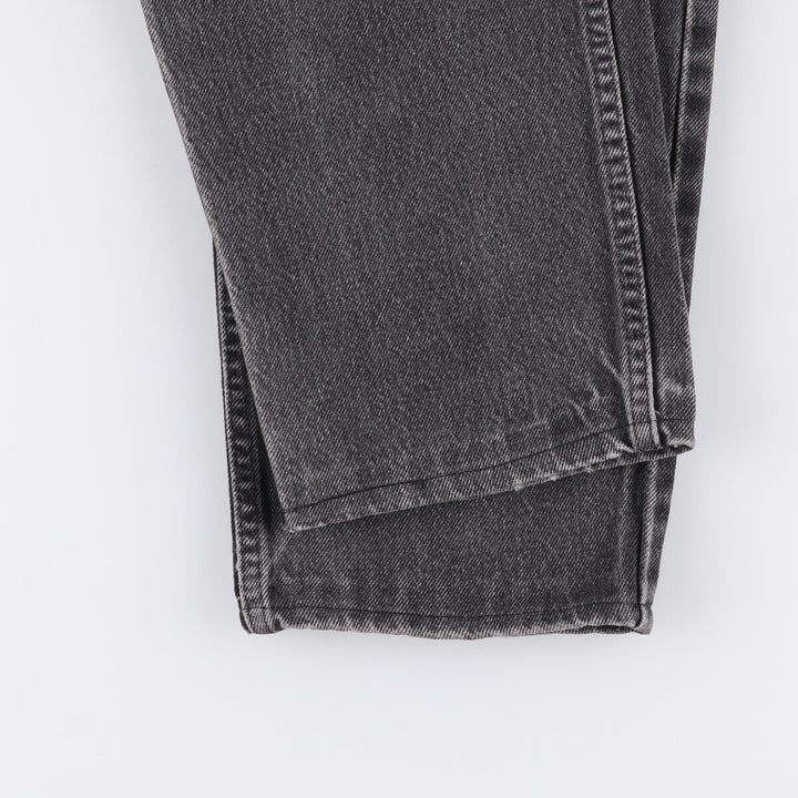 90'S Levi's 40550-4159 Black Denim Tapered Denim Pants, Made in the USA, Men's Size W32, Vintage cotton black type Vintage Second Hand
