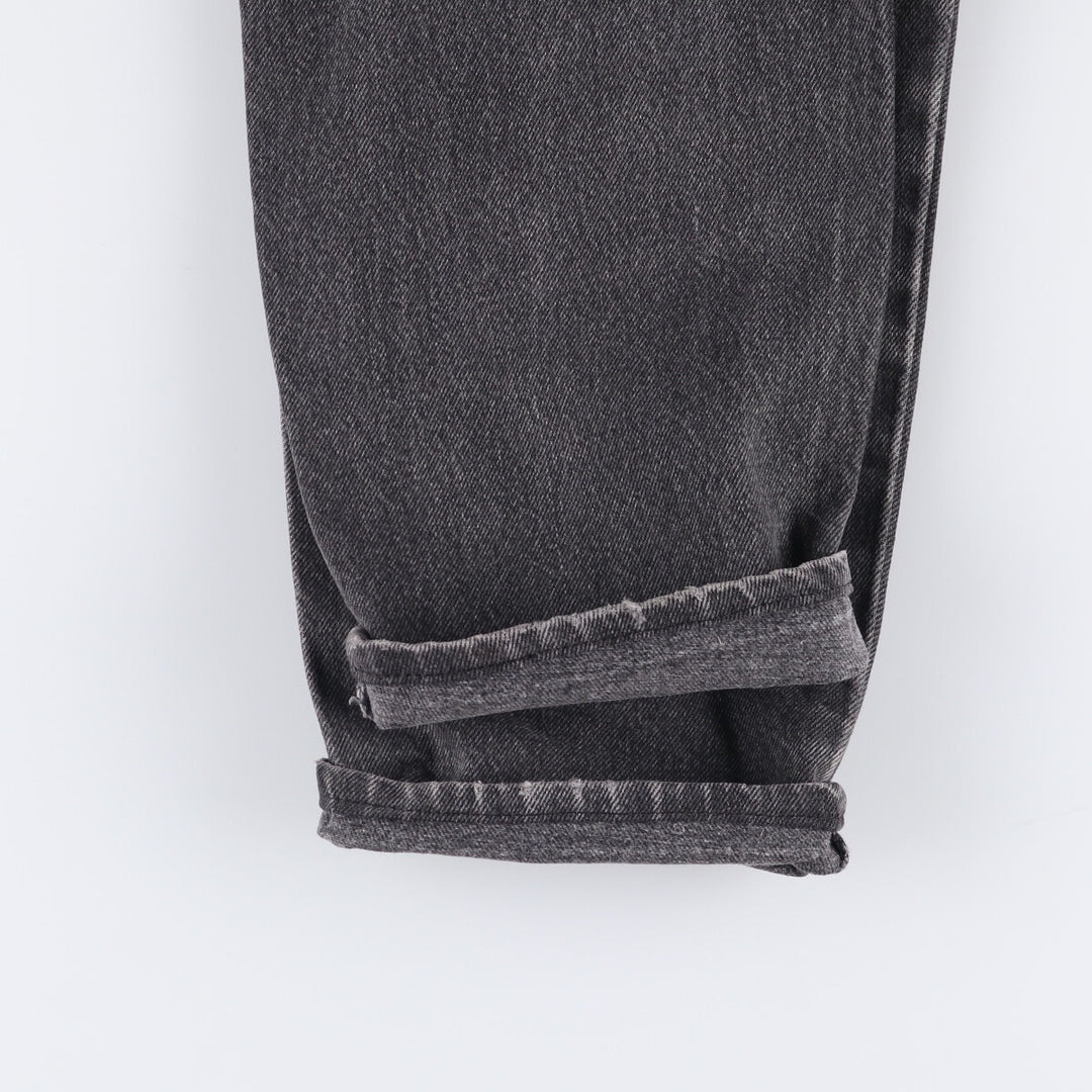 90'S Levi's 40550-4159 Black Denim Tapered Denim Pants, Made in the USA, Men's Size W32, Vintage cotton black type Vintage Second Hand