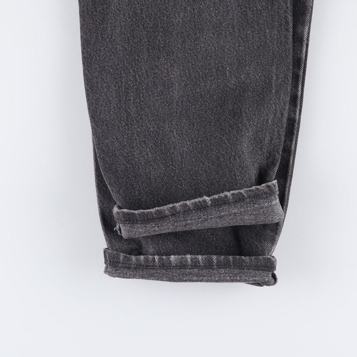 90'S Levi's 40550-4159 Black Denim Tapered Denim Pants, Made in the USA, Men's Size W32, Vintage cotton black type Vintage Second Hand