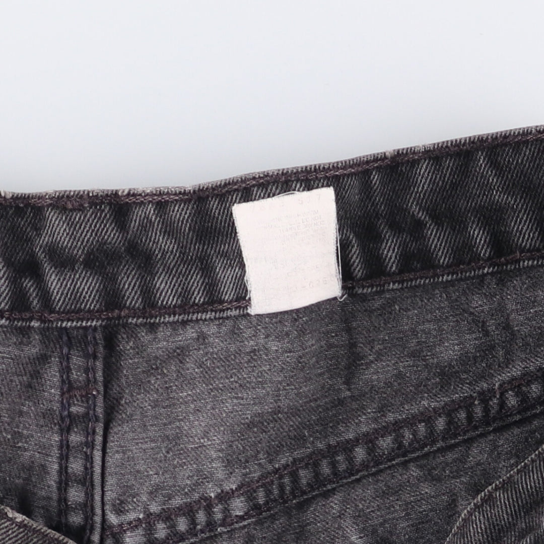 90'S Levi's 550 Relaxed Fit Black Denim Tapered Denim Pants Made in USA Men's W34 Vintage unclear black type Vintage Second Hand
