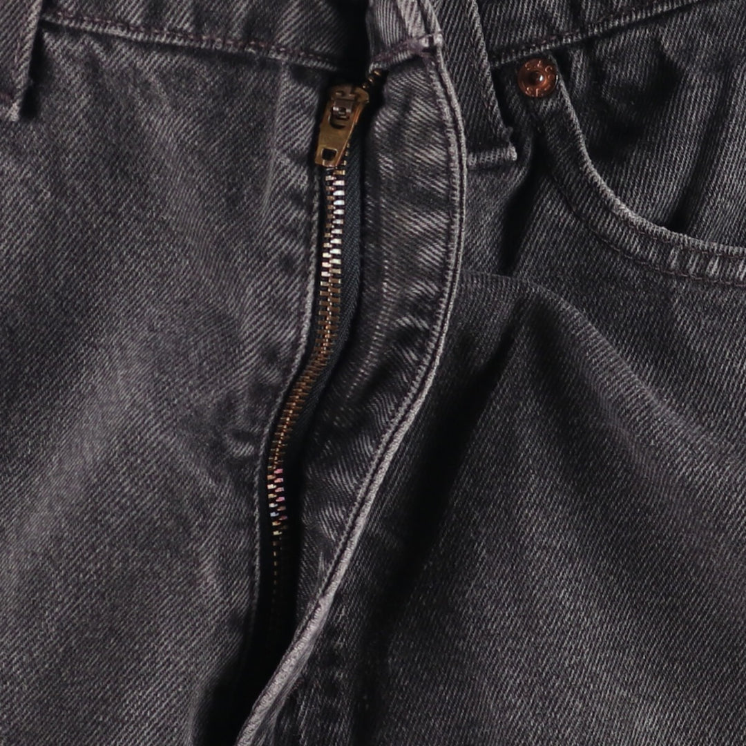 90'S Levi's 550 Relaxed Fit Black Denim Tapered Denim Pants Made in USA Men's W34 Vintage unclear black type Vintage Second Hand