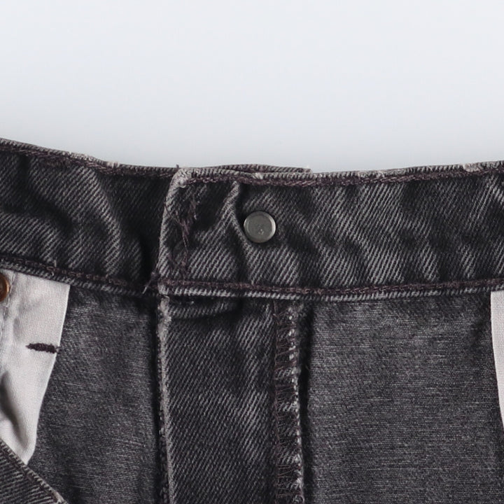 90'S Levi's 550 Relaxed Fit Black Denim Tapered Denim Pants Made in USA Men's W34 Vintage unclear black type Vintage Second Hand