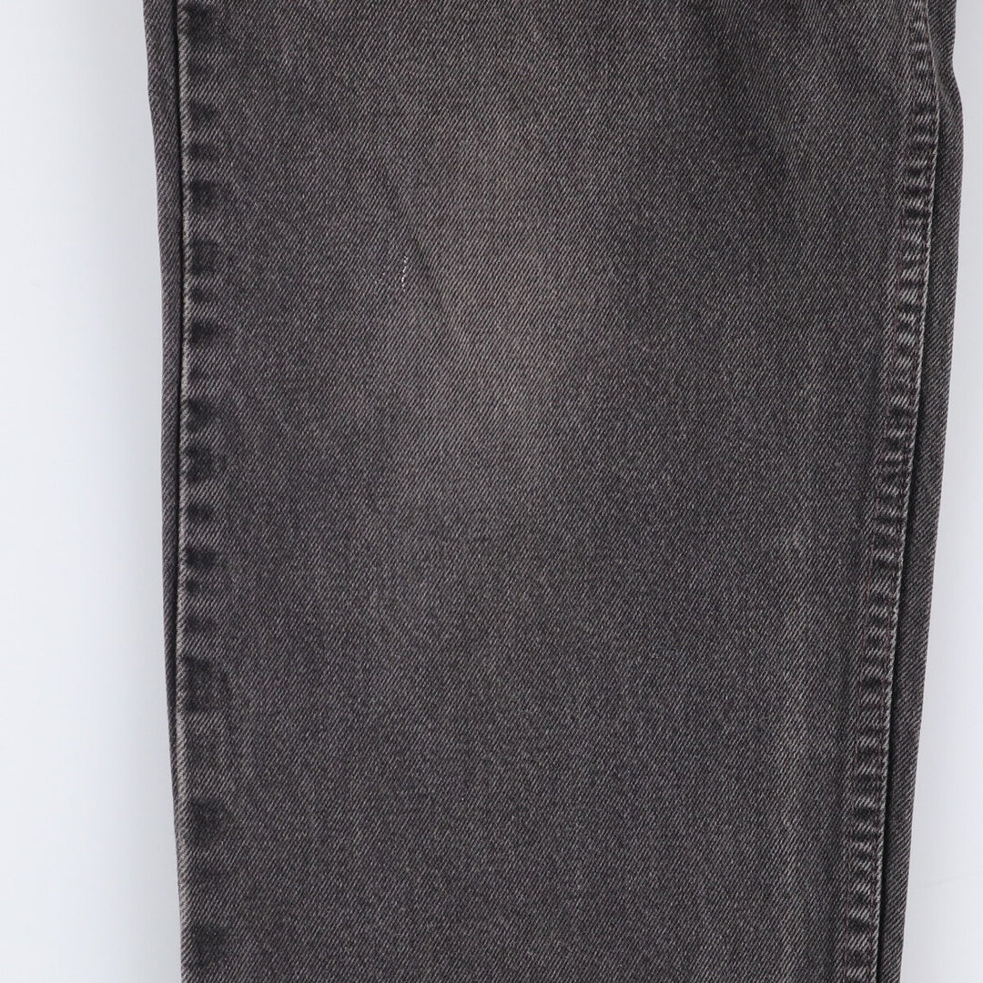 90'S Levi's 550 Relaxed Fit Black Denim Tapered Denim Pants Made in USA Men's W34 Vintage unclear black type Vintage Second Hand