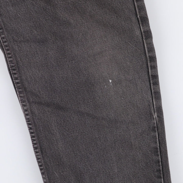 90'S Levi's 550 Relaxed Fit Black Denim Tapered Denim Pants Made in USA Men's W34 Vintage unclear black type Vintage Second Hand