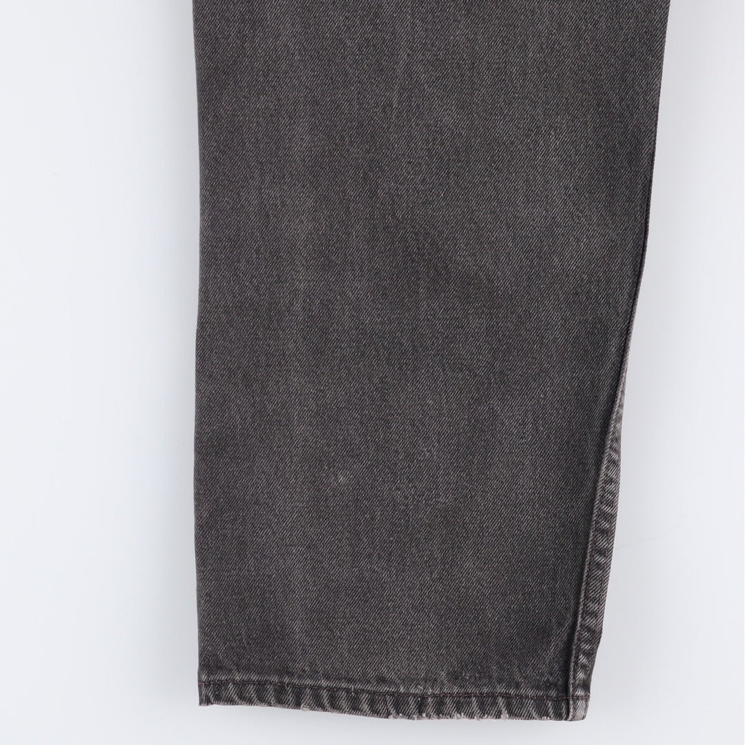 90'S Levi's 550 Relaxed Fit Black Denim Tapered Denim Pants Made in USA Men's W34 Vintage unclear black type Vintage Second Hand