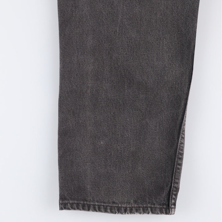 90'S Levi's 550 Relaxed Fit Black Denim Tapered Denim Pants Made in USA Men's W34 Vintage unclear black type Vintage Second Hand