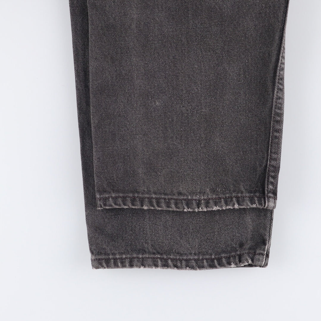 90'S Levi's 550 Relaxed Fit Black Denim Tapered Denim Pants Made in USA Men's W34 Vintage unclear black type Vintage Second Hand