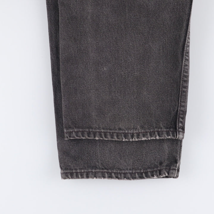 90'S Levi's 550 Relaxed Fit Black Denim Tapered Denim Pants Made in USA Men's W34 Vintage unclear black type Vintage Second Hand